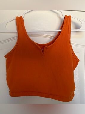 wild fable Orange Cropped Tank Top